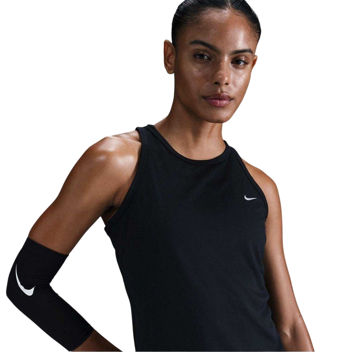 Black - Front - Nike Womens-Ladies Tempo Sleeveless Tank Top