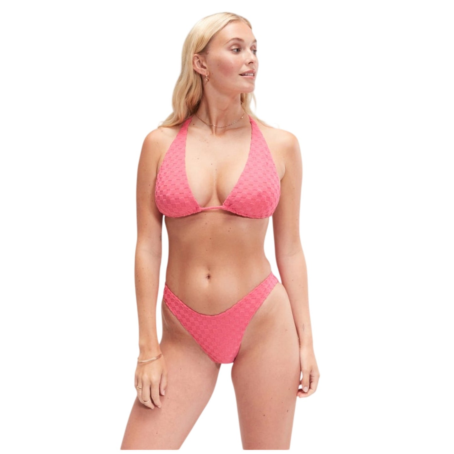 Light Pink - Lifestyle - Speedo Womens-Ladies Terrycloth Bikini Top