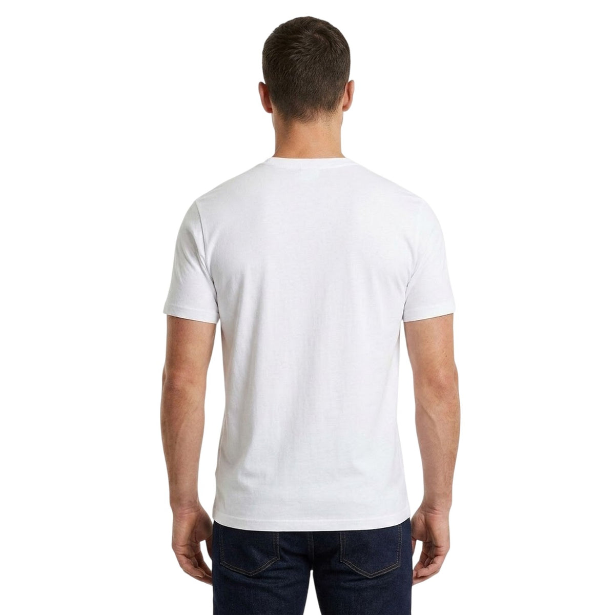 White - Back - AWD Mens Stars Stripes And Saint George England T-Shirt