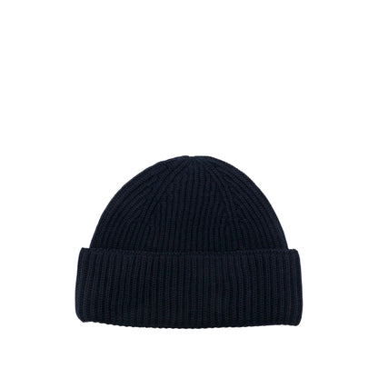 Classic Navy Blue - Back - Maison Kitsuné Unisex Adult Fox Virgin Wool Beanie