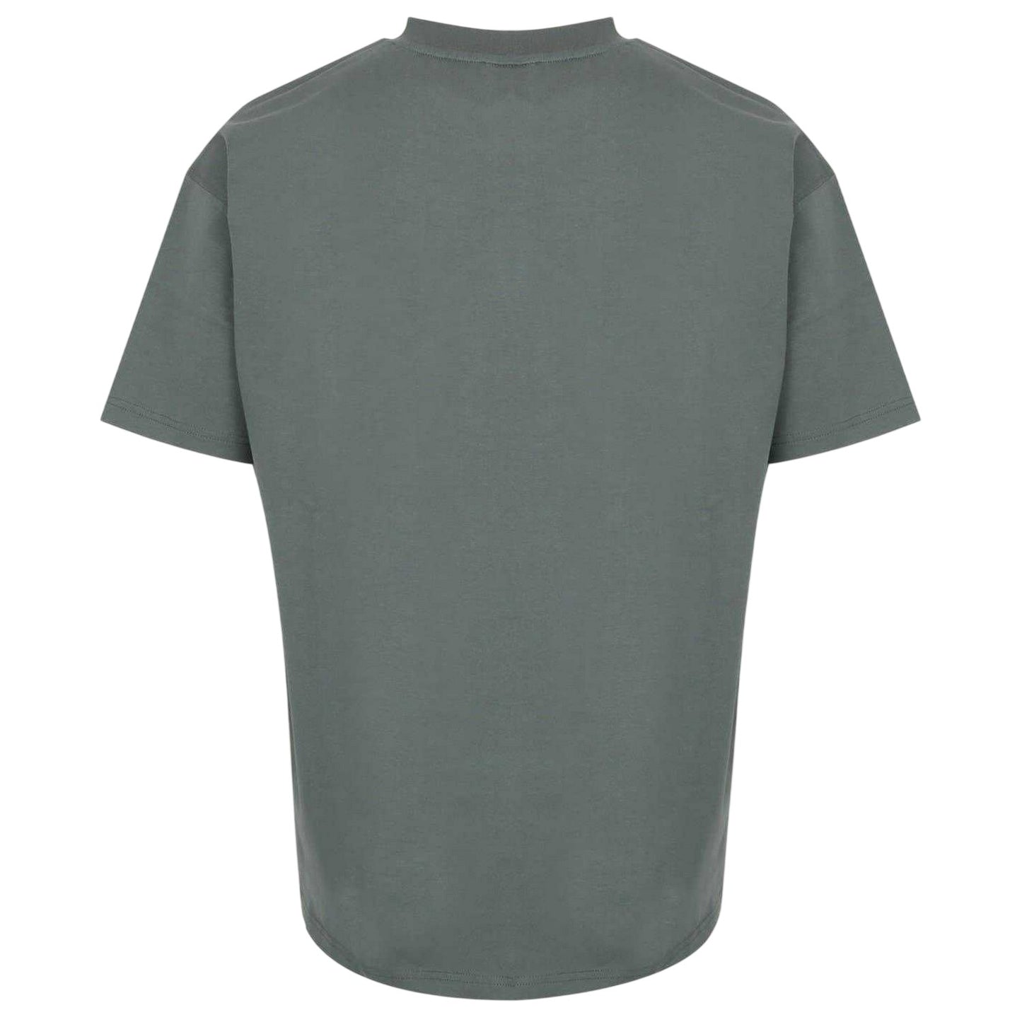 Grey - Back - Everlast Mens Flock Print Cotton T-Shirt
