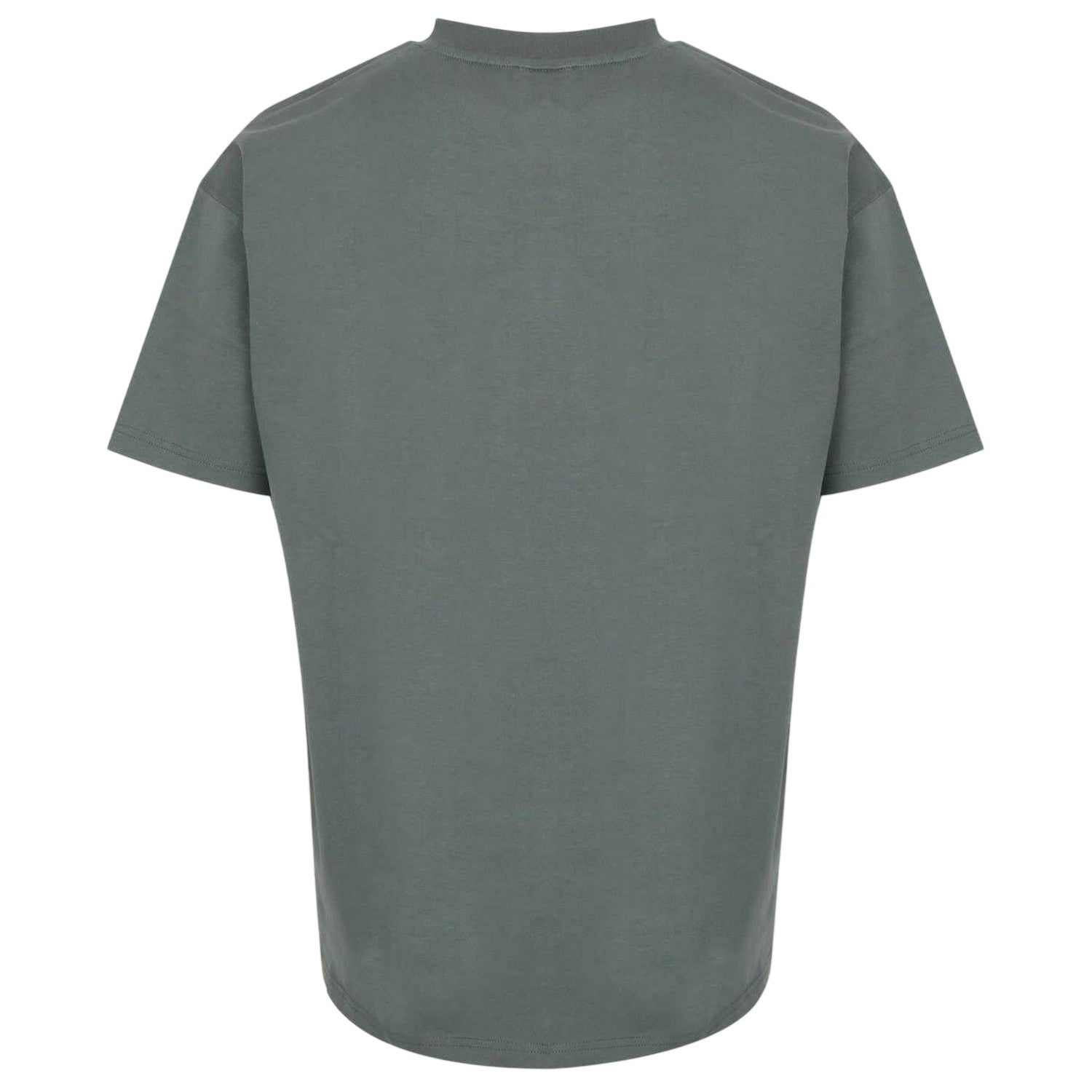 Grey - Back - Everlast Mens Flock Print Cotton T-Shirt