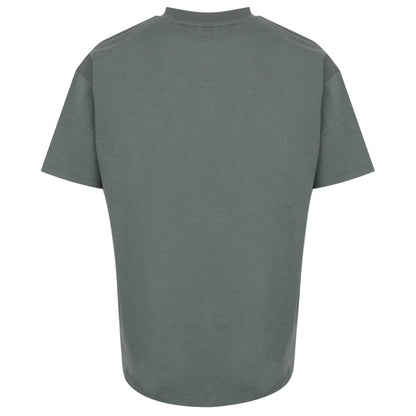 Grey - Back - Everlast Mens Flock Print Cotton T-Shirt