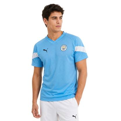 Blue - Side - Puma Unisex Adult Manchester City FC Training Jersey