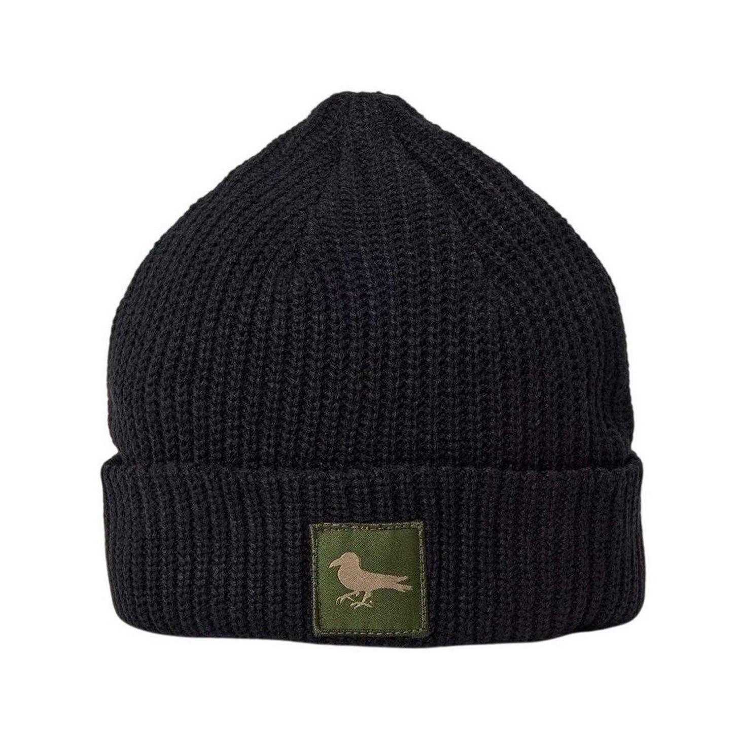 Jet Black - Front - Modern Amusement Unisex Adult Ladera Ribbed Beanie