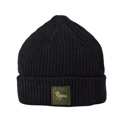 Jet Black - Front - Modern Amusement Unisex Adult Ladera Ribbed Beanie