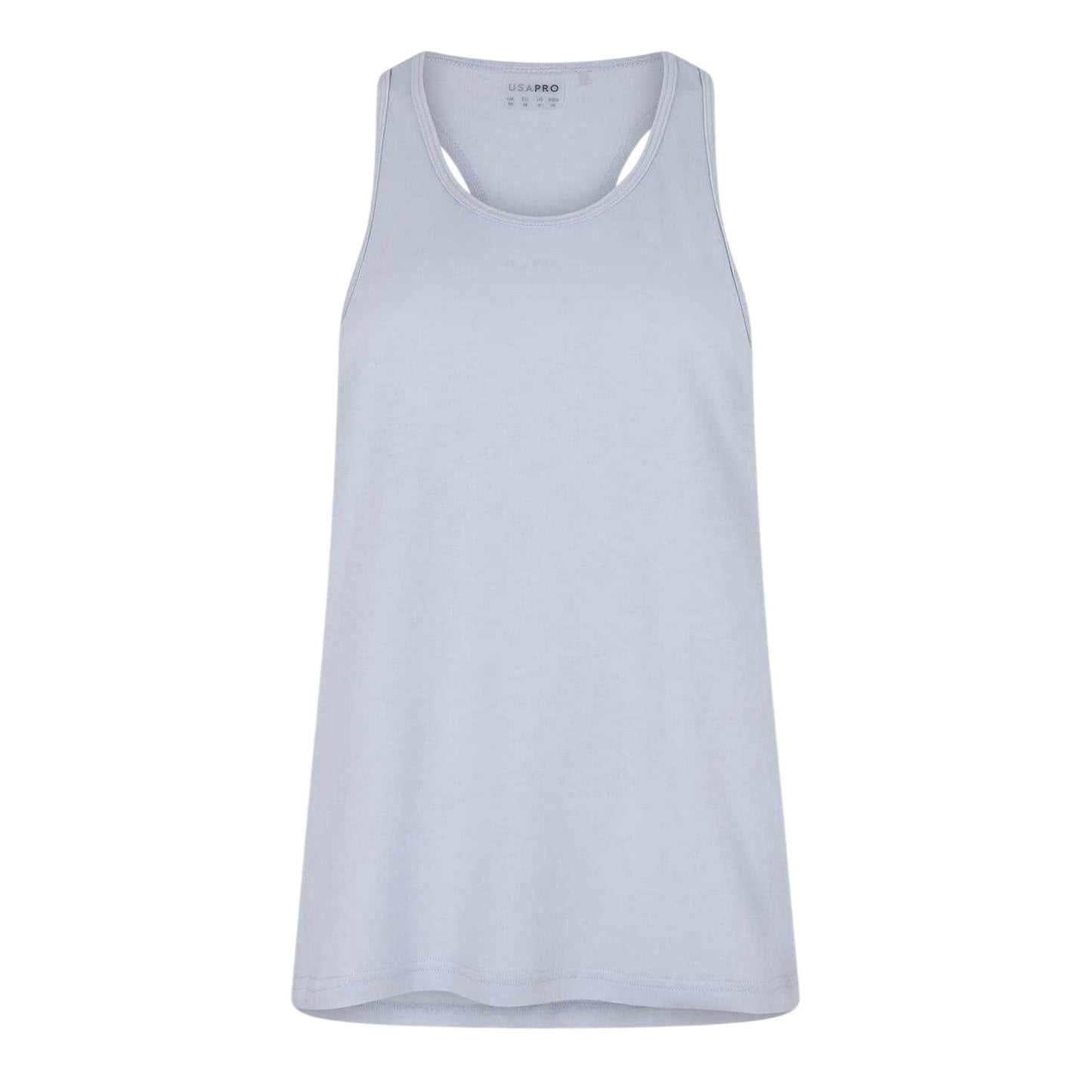 Brunnera Blue - Front - USA Womens-Ladies Racerback Tank Top