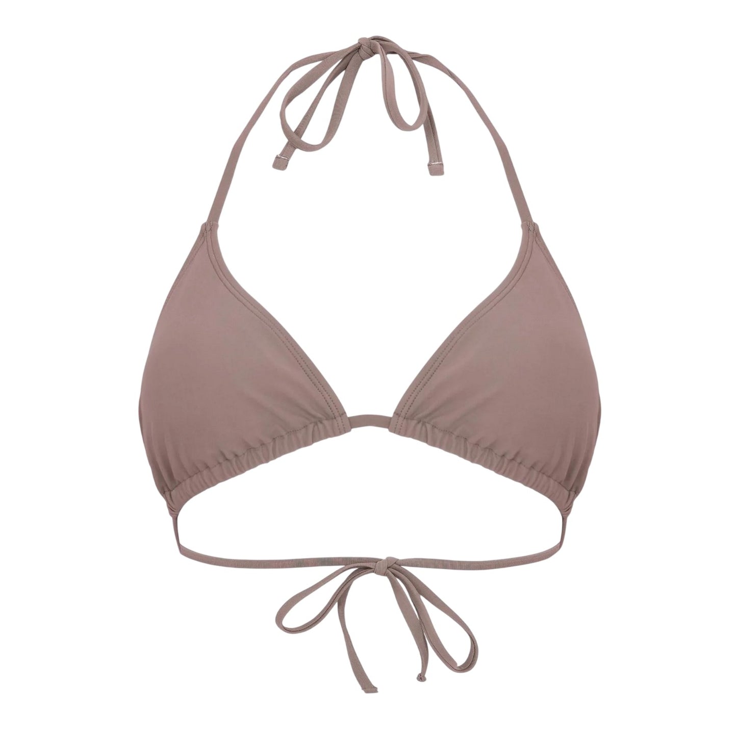 Mocha - Front - Jack Wills Womens-Ladies Ruched Bikini Top