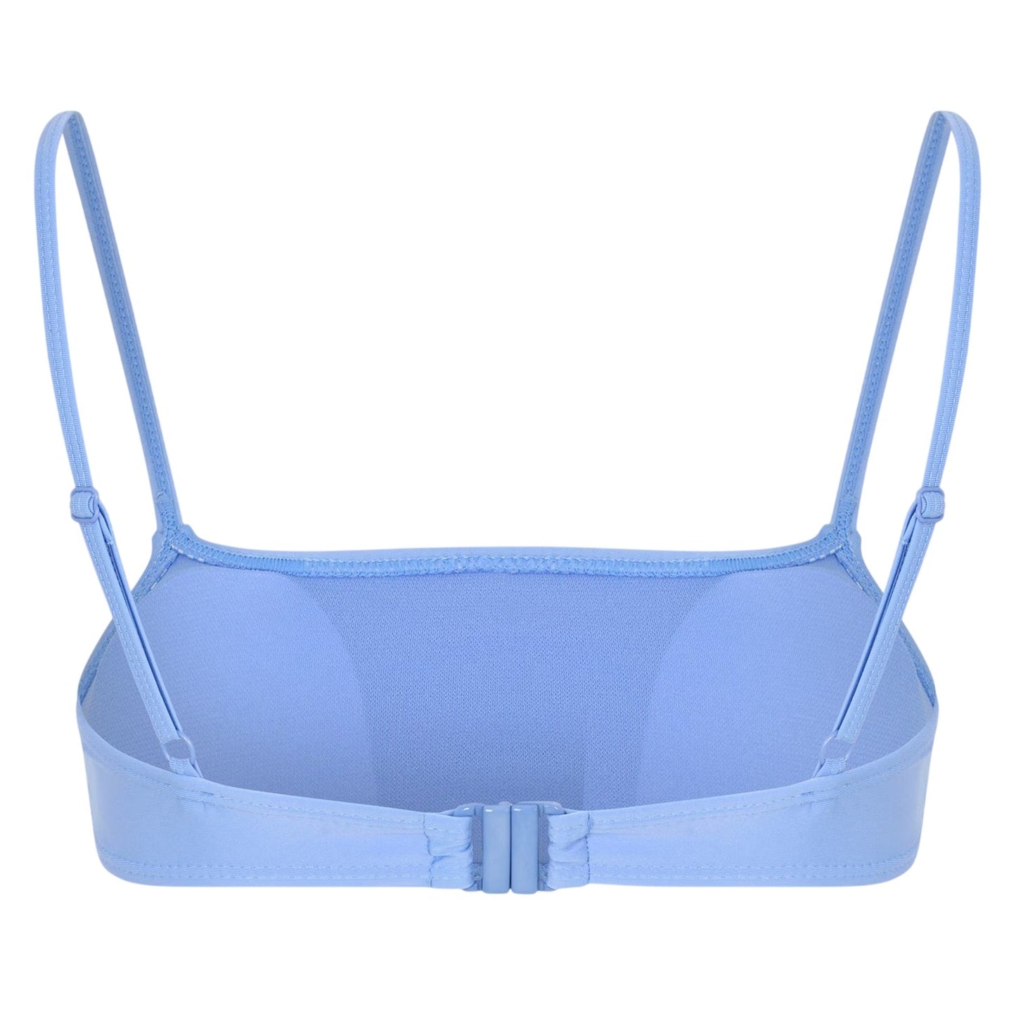 Blue - Back - Brave Soul Womens-Ladies Square Neck Bikini Top