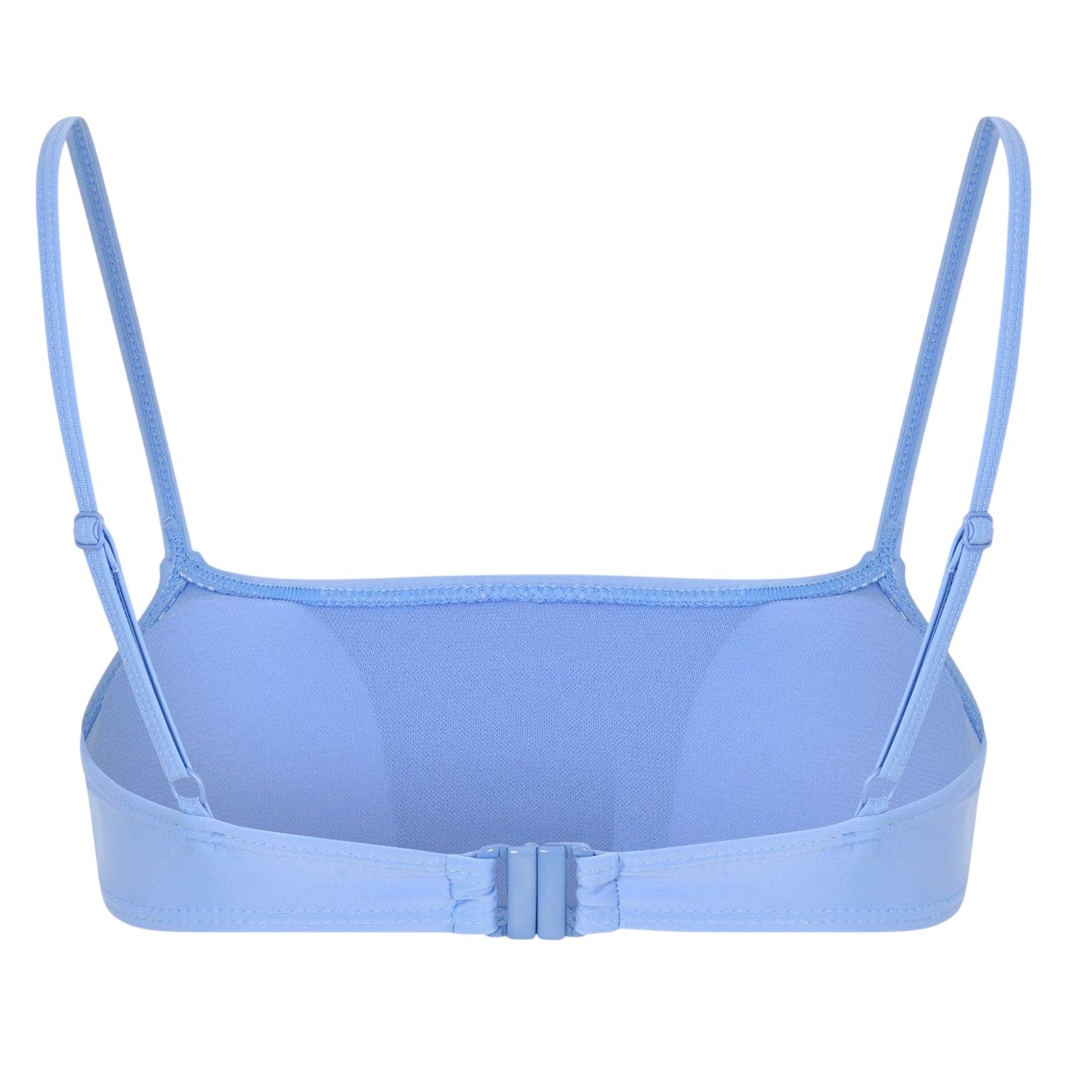 Blue - Back - Brave Soul Womens-Ladies Square Neck Bikini Top
