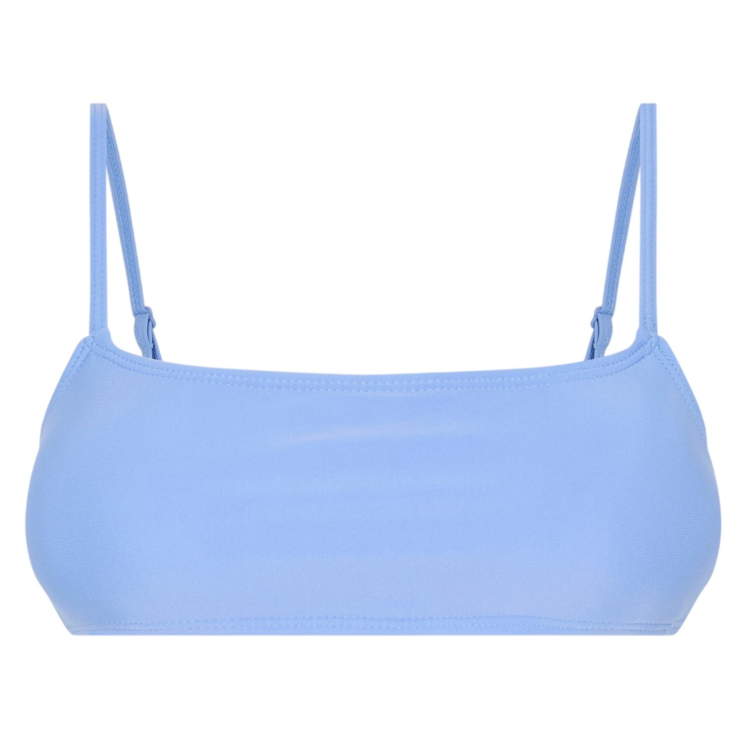 Blue - Front - Brave Soul Womens-Ladies Square Neck Bikini Top