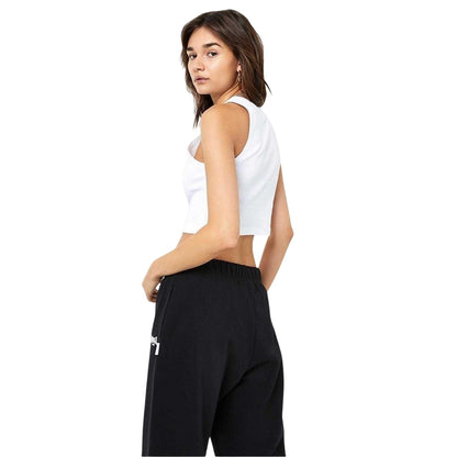 White - Back - Lonsdale Womens-Ladies Essential Cropped Tank Top