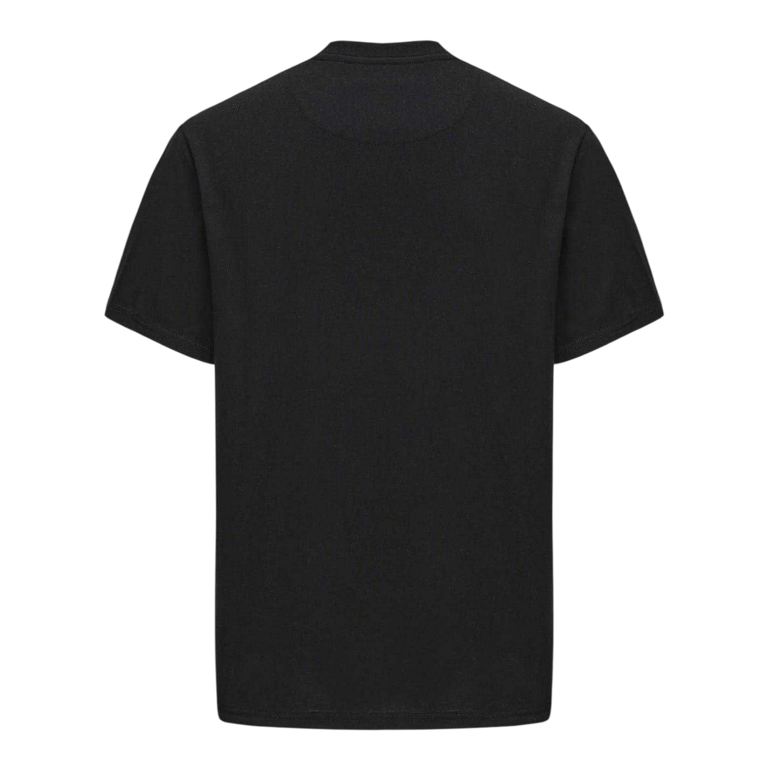 Black - Back - Pretty Green Mens Chest Logo Crew Neck T-Shirt