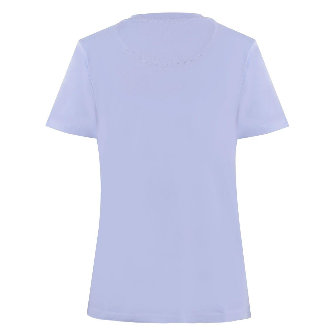 Pastel Blue - Back - Pretty Green Mens Chest Logo Crew Neck T-Shirt