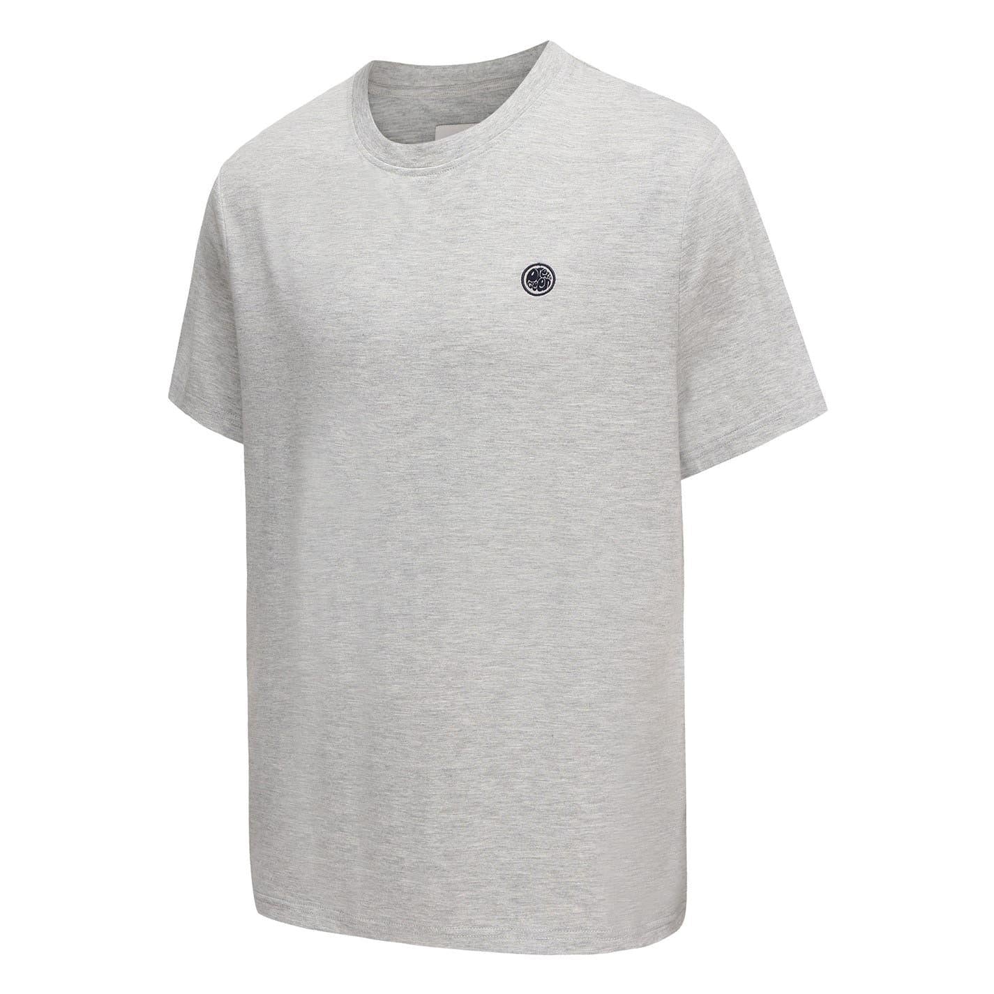 Grey Marl - Side - Pretty Green Mens Chest Logo Crew Neck T-Shirt