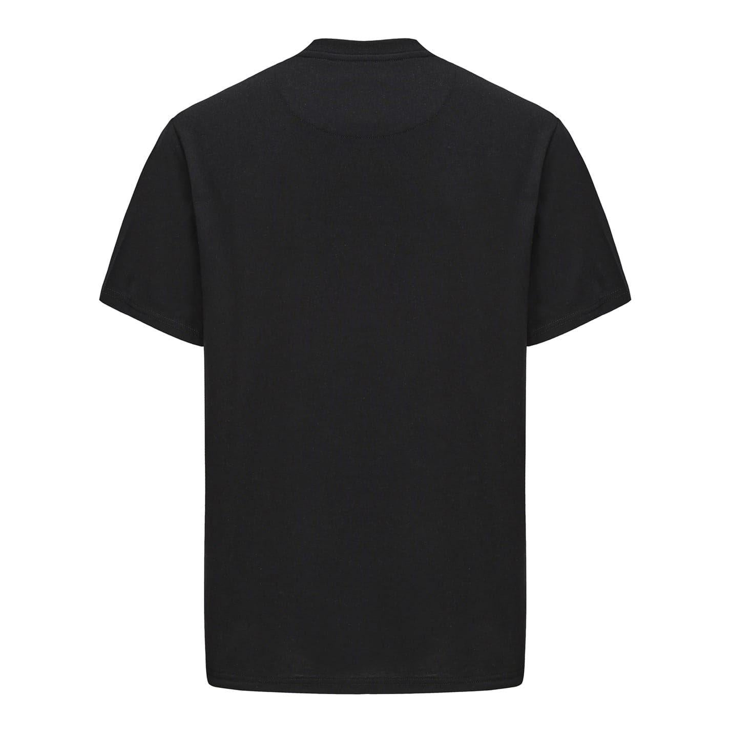 Black - Back - Pretty Green Mens Chest Logo Crew Neck T-Shirt