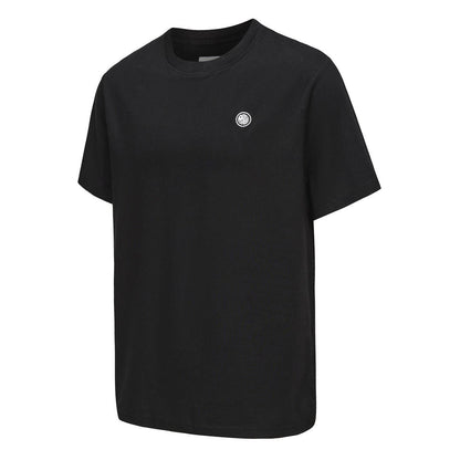 Black - Side - Pretty Green Mens Chest Logo Crew Neck T-Shirt
