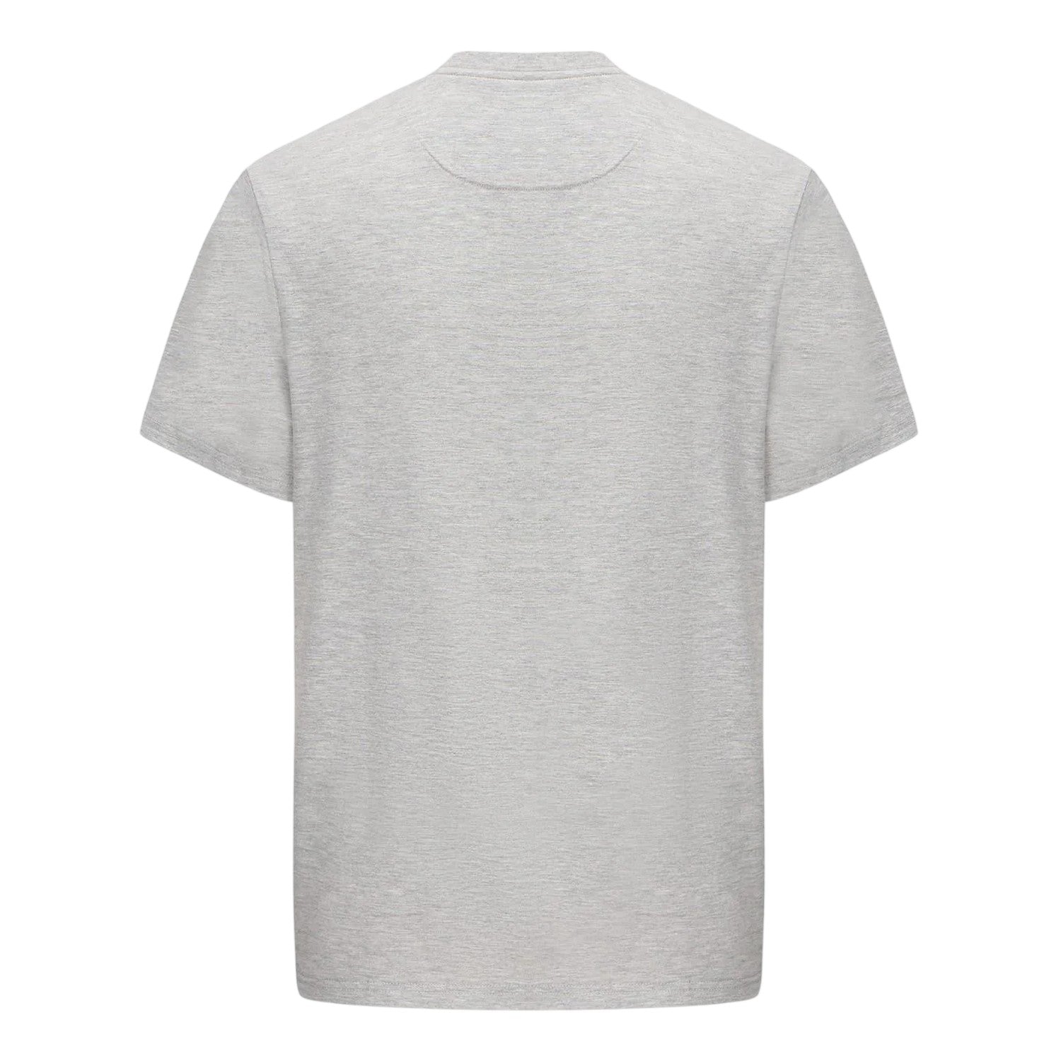 Grey Marl - Back - Pretty Green Mens Chest Logo Crew Neck T-Shirt