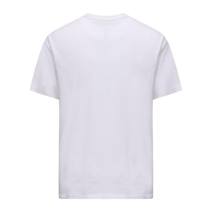 White - Back - Pretty Green Mens Chest Logo Crew Neck T-Shirt