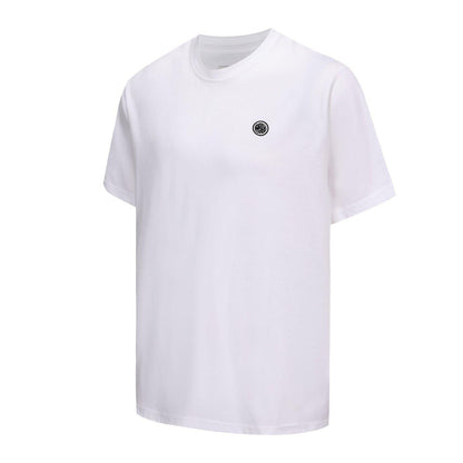 White - Side - Pretty Green Mens Chest Logo Crew Neck T-Shirt