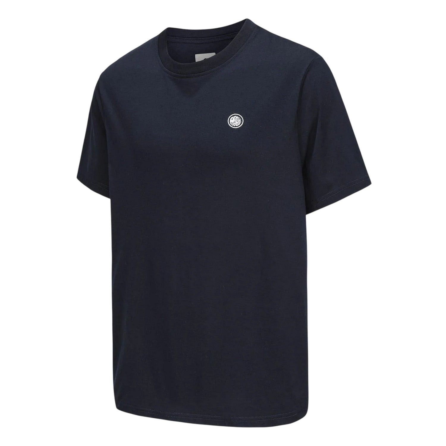 White - Lifestyle - Pretty Green Mens Chest Logo Crew Neck T-Shirt