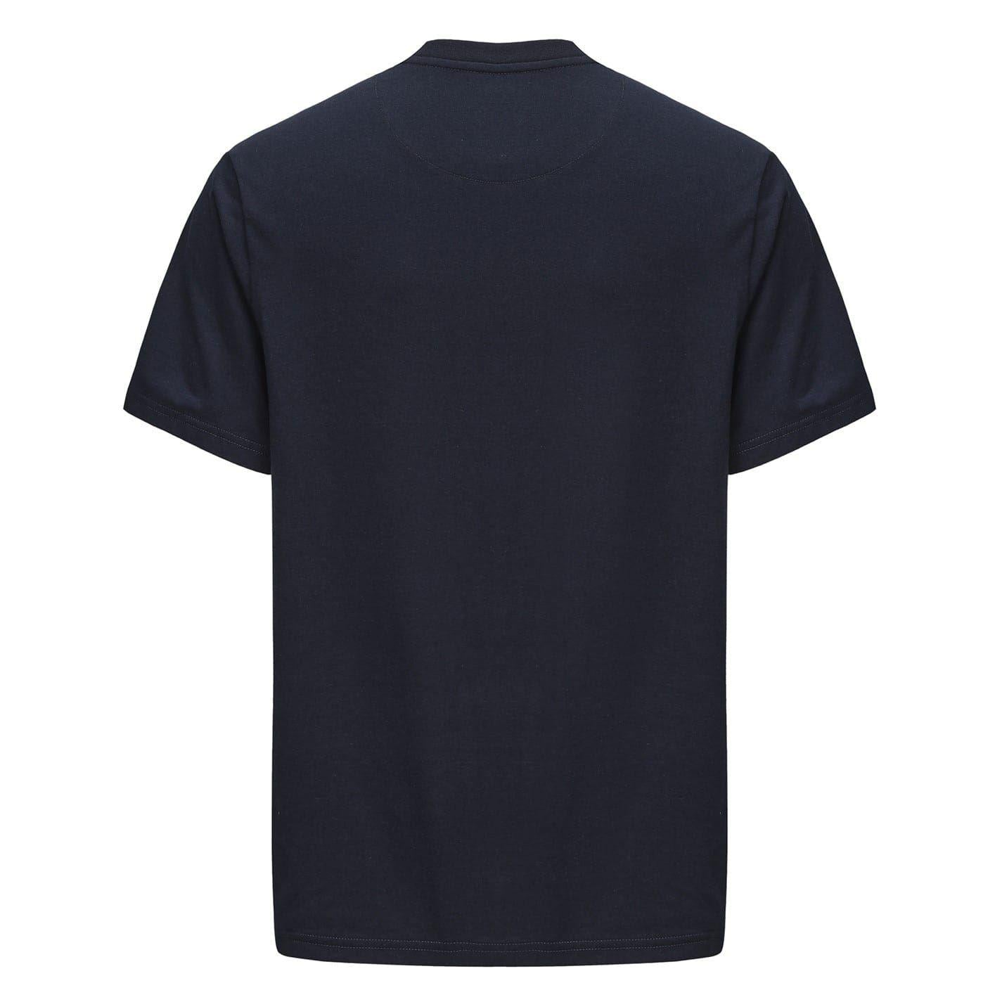 Navy - Back - Pretty Green Mens Chest Logo Crew Neck T-Shirt