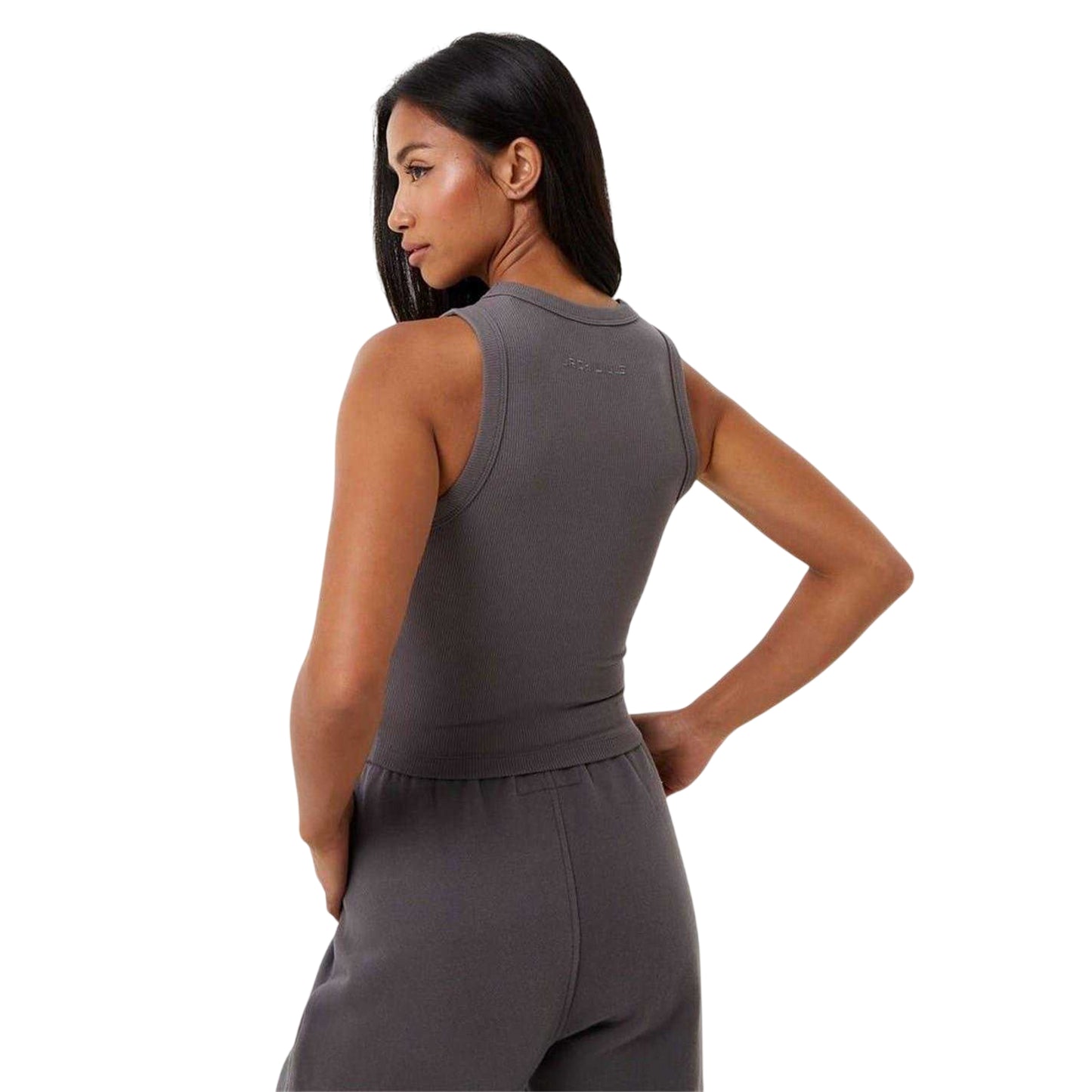 Dark Grey - Back - Jack Wills Womens-Ladies Spliced Tank Top