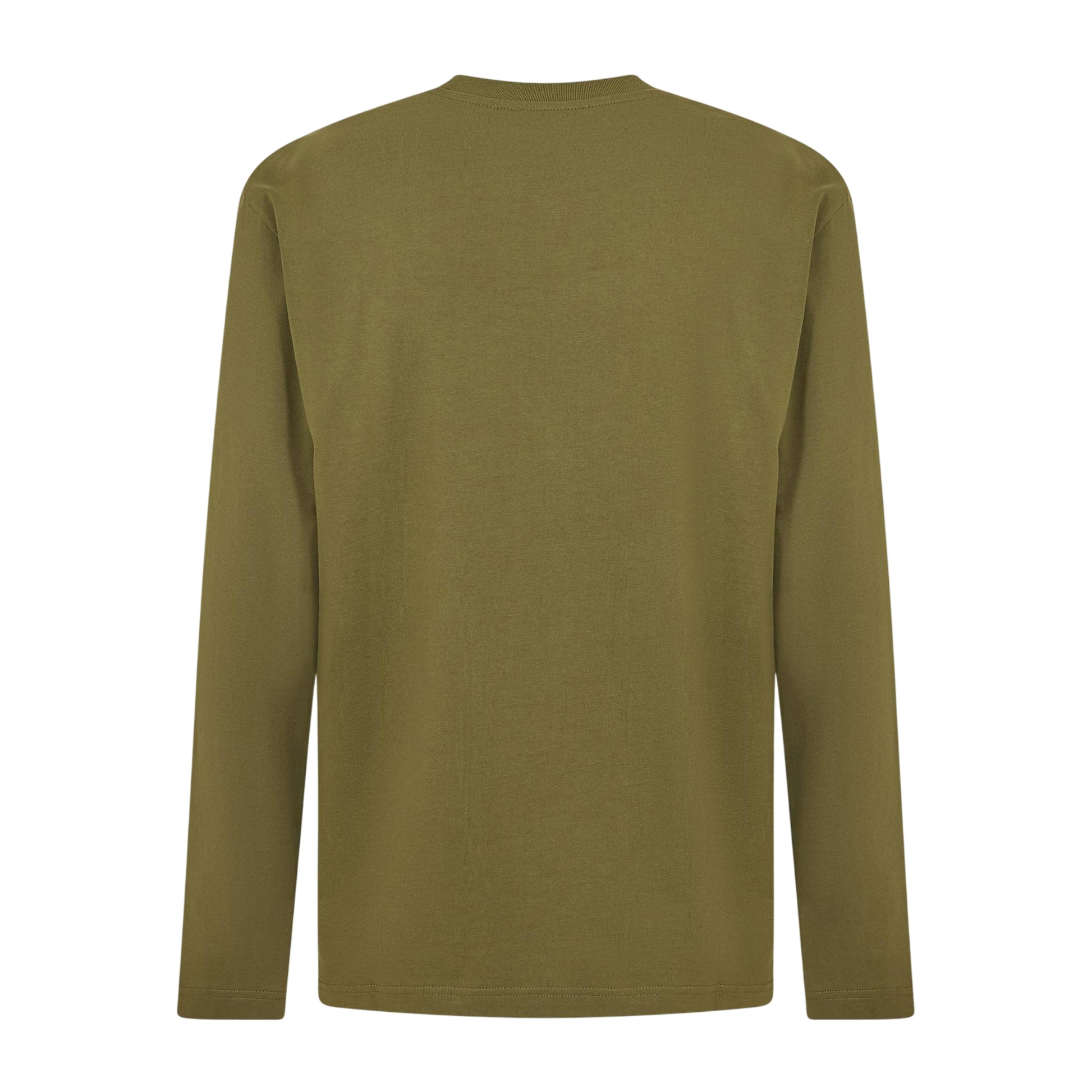 White-Moss - Back - Off White Mens Crew Neck Regular Long-Sleeved T-Shirt