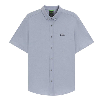 Grey - Front - Boss Mens B Motion Button-Down Shirt