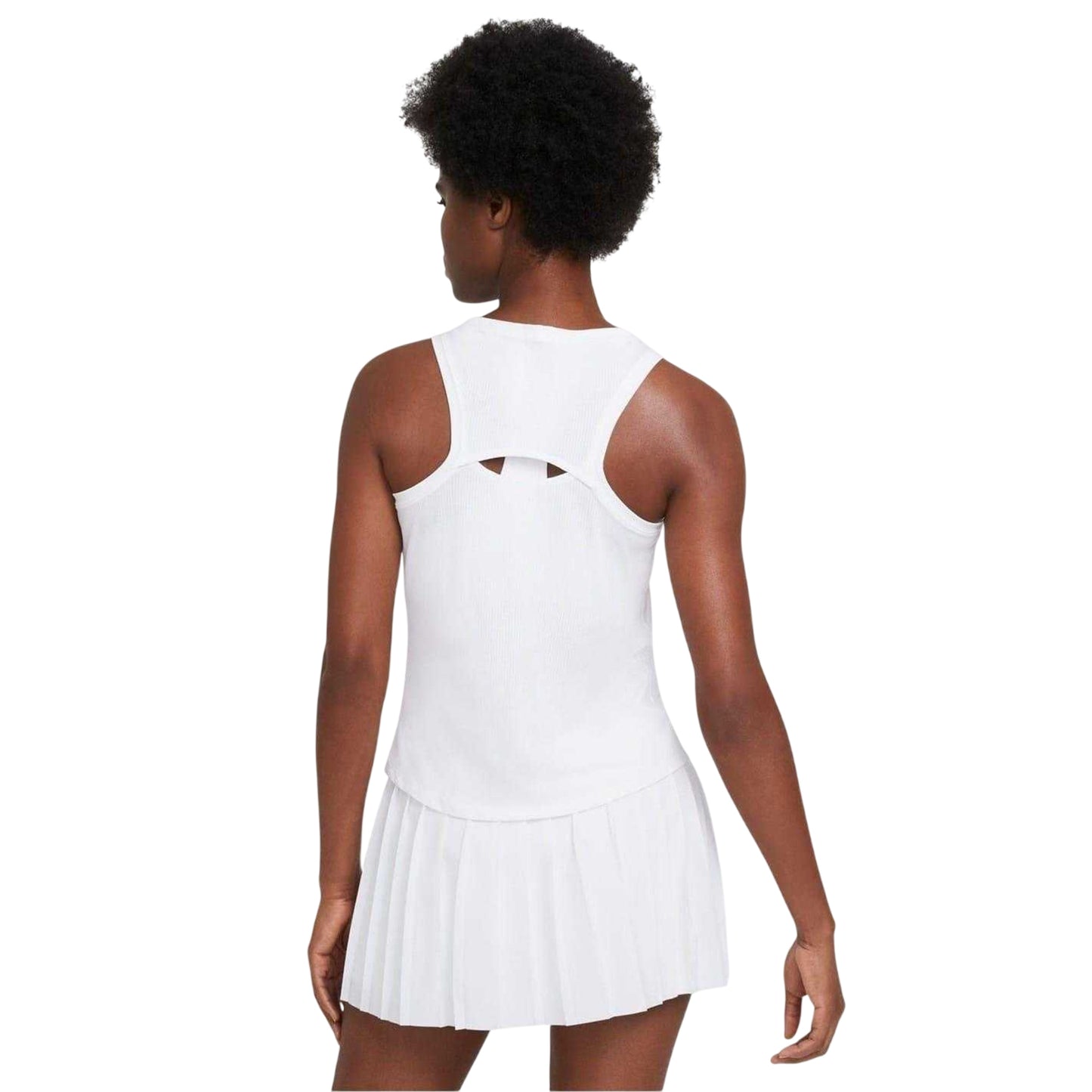White - Back - Nike Womens-Ladies Victory Tennis Tank Top