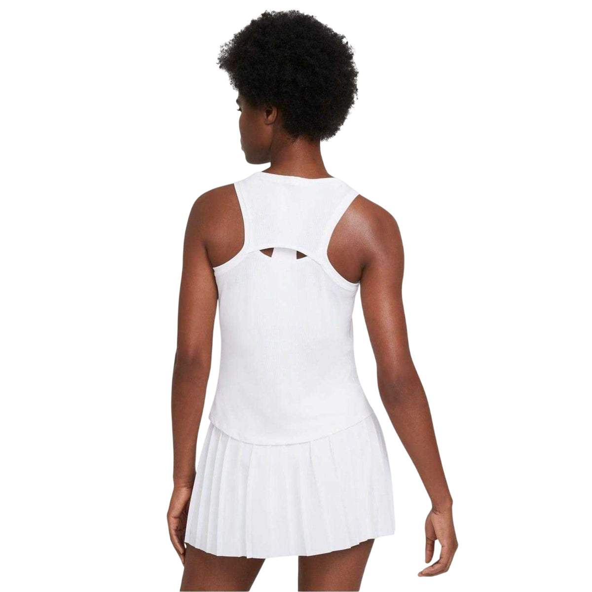 White - Back - Nike Womens-Ladies Victory Tennis Tank Top