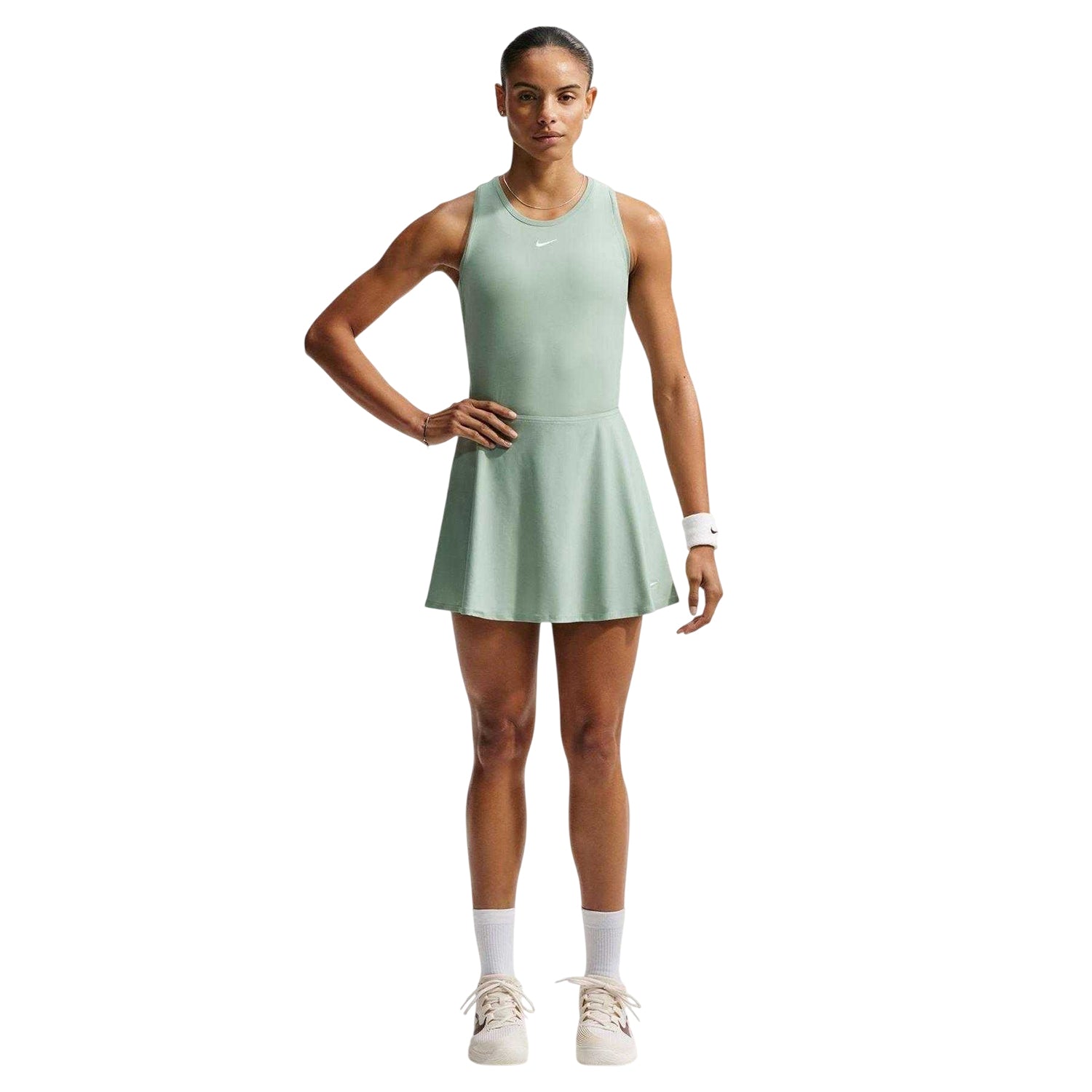 White-Black - Front - Nike Womens-Ladies Victory Tennis Tank Top