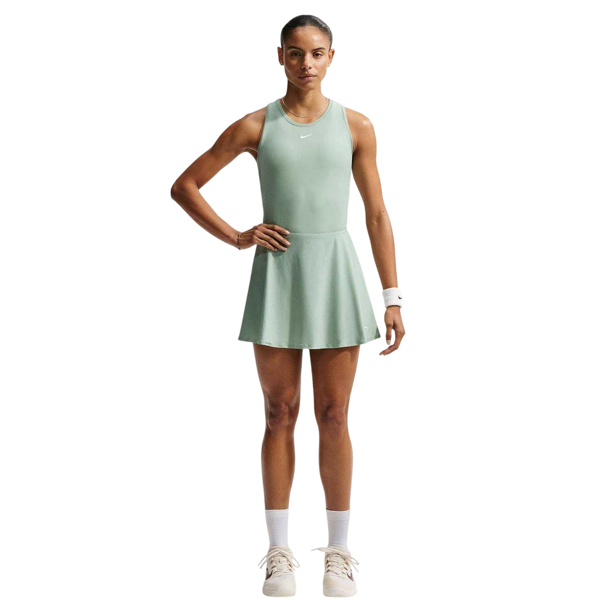 White-Black - Front - Nike Womens-Ladies Victory Tennis Tank Top