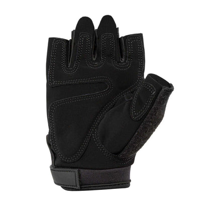 Black - Back - Everlast Mens Nubuck Fitness Training Gloves