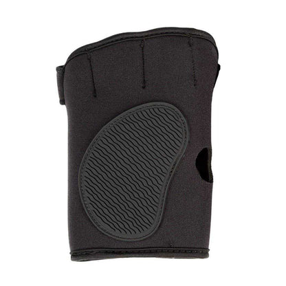Black - Back - Everlast Unisex Adult Neoprene Weightlifting Gloves