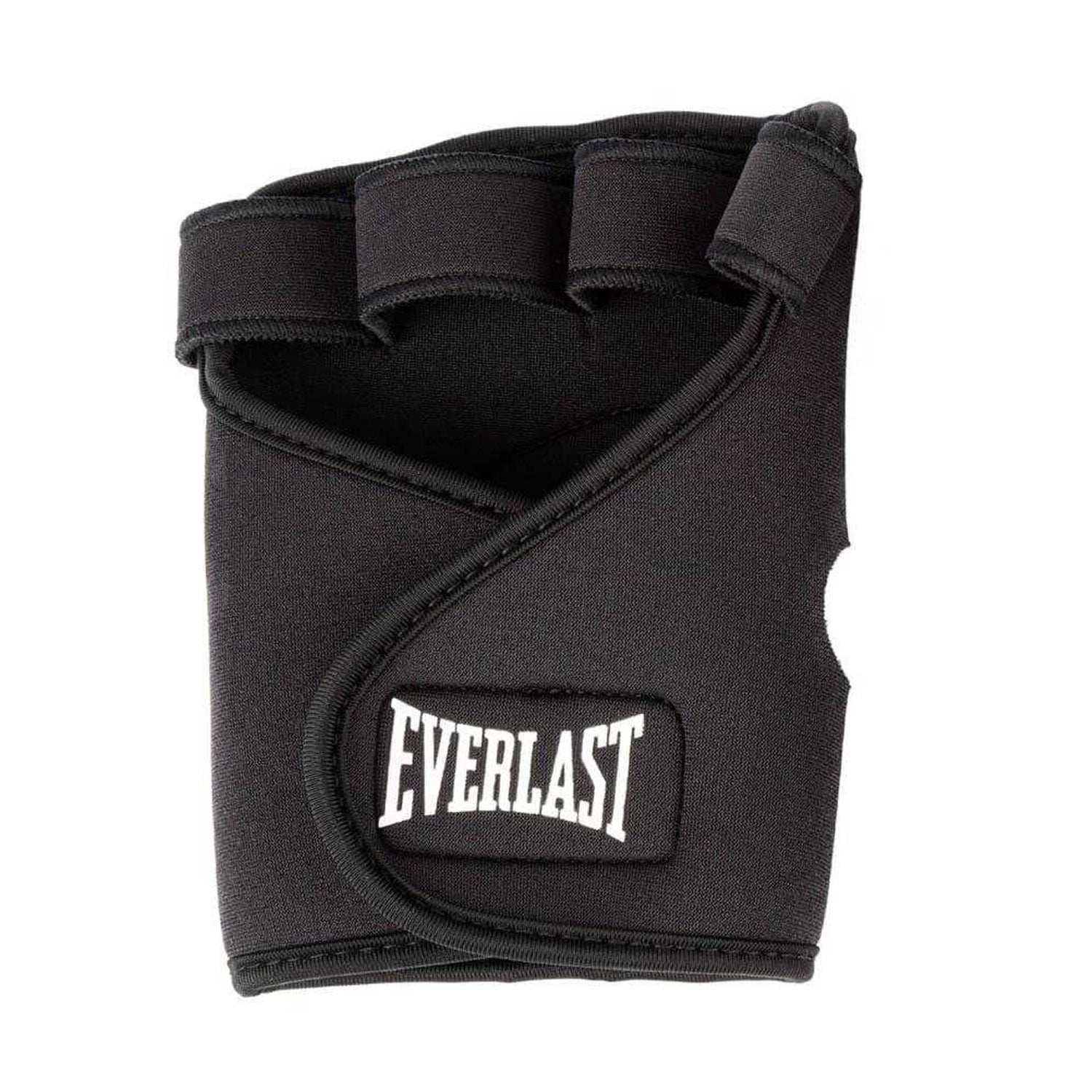 Black - Front - Everlast Unisex Adult Neoprene Weightlifting Gloves