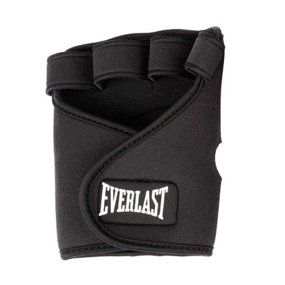 Black - Front - Everlast Unisex Adult Neoprene Weightlifting Gloves