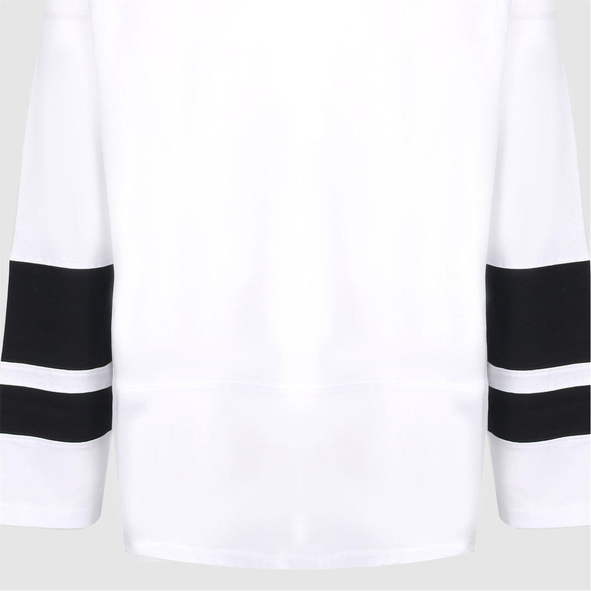 White-Black - Side - No Fear Mens Logo Raglan Long-Sleeved T-Shirt