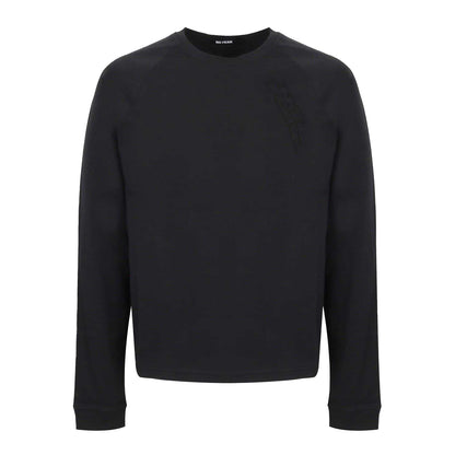 Black - Front - No Fear Mens Logo Raglan Long-Sleeved T-Shirt