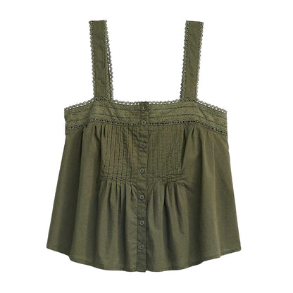 Deep Depths - Front - Levis Womens-Ladies Square Neck Camisole