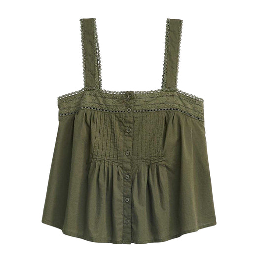 Deep Depths - Front - Levis Womens-Ladies Square Neck Camisole
