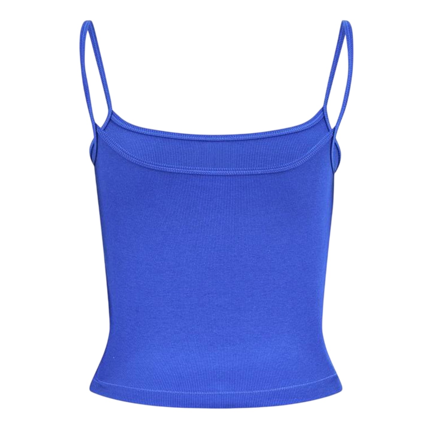 Blue - Back - Champion Womens-Ladies Cotton Blend Slim Spaghetti Strap Tank Top
