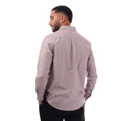 Oxblood - Back - Farah Mens Slim Button-Down Shirt