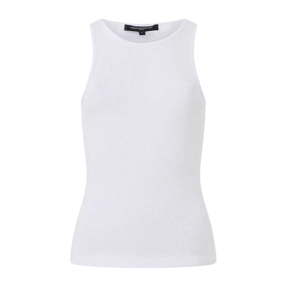 White - Front - French Connection Womens-Ladies Plain Tank Top