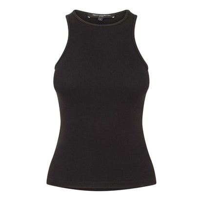 Black - Front - French Connection Womens-Ladies Plain Tank Top
