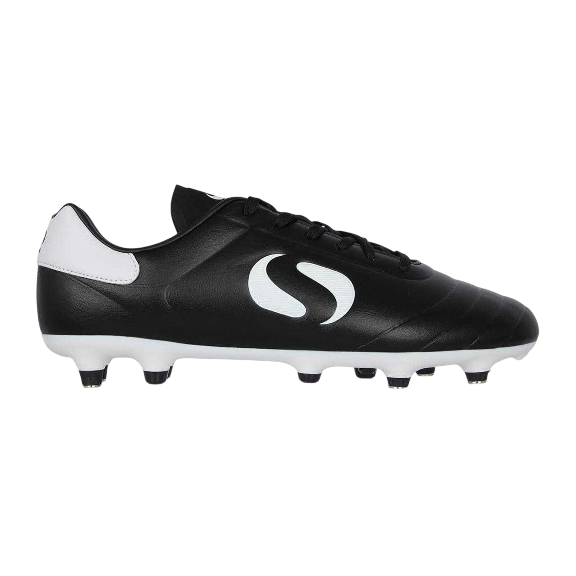 Black-White - Front - Sondico Mens Strike Black and White Soft Ground Football Boots