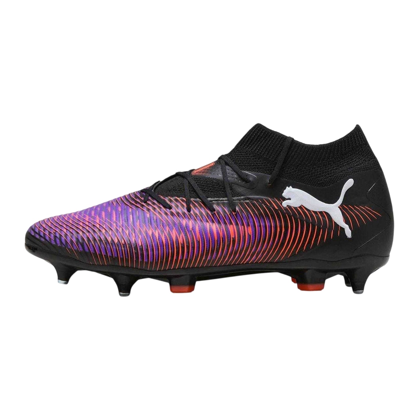 Black - Back - Puma Mens Future 8 Pro Wavy Pattern Knitted Collar Soft Ground Football Boots