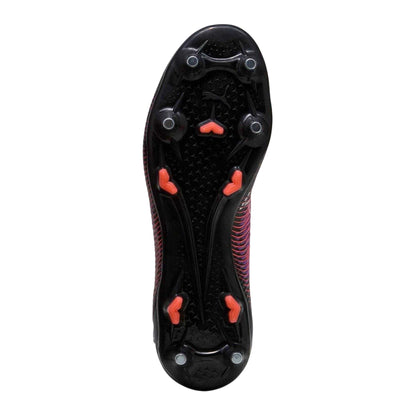 Black - Pack Shot - Puma Mens Future 8 Pro Wavy Pattern Knitted Collar Soft Ground Football Boots