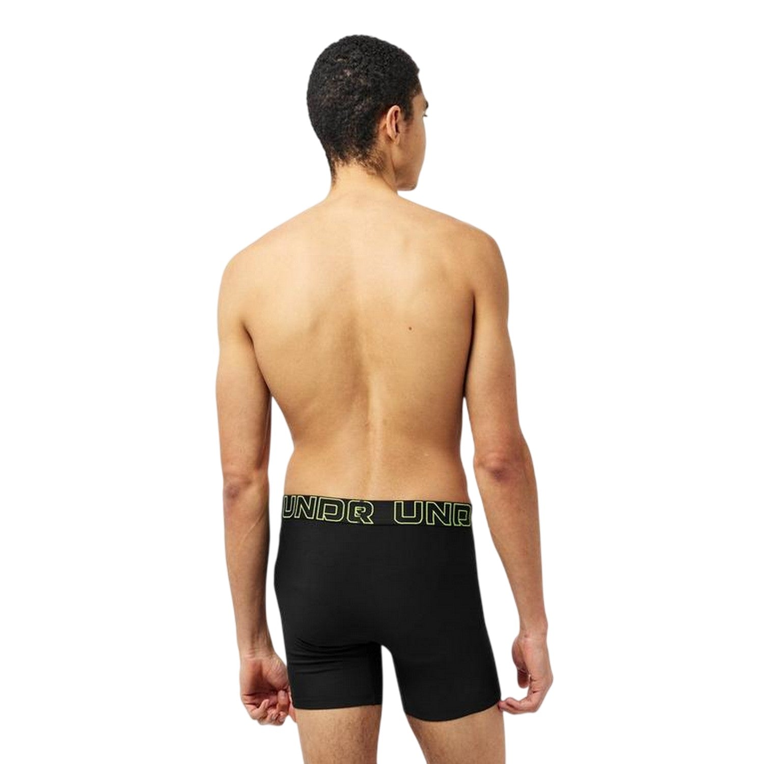 Black Marl - Back - Under Armour Mens Tech Boxer Briefs (Pack of 2)