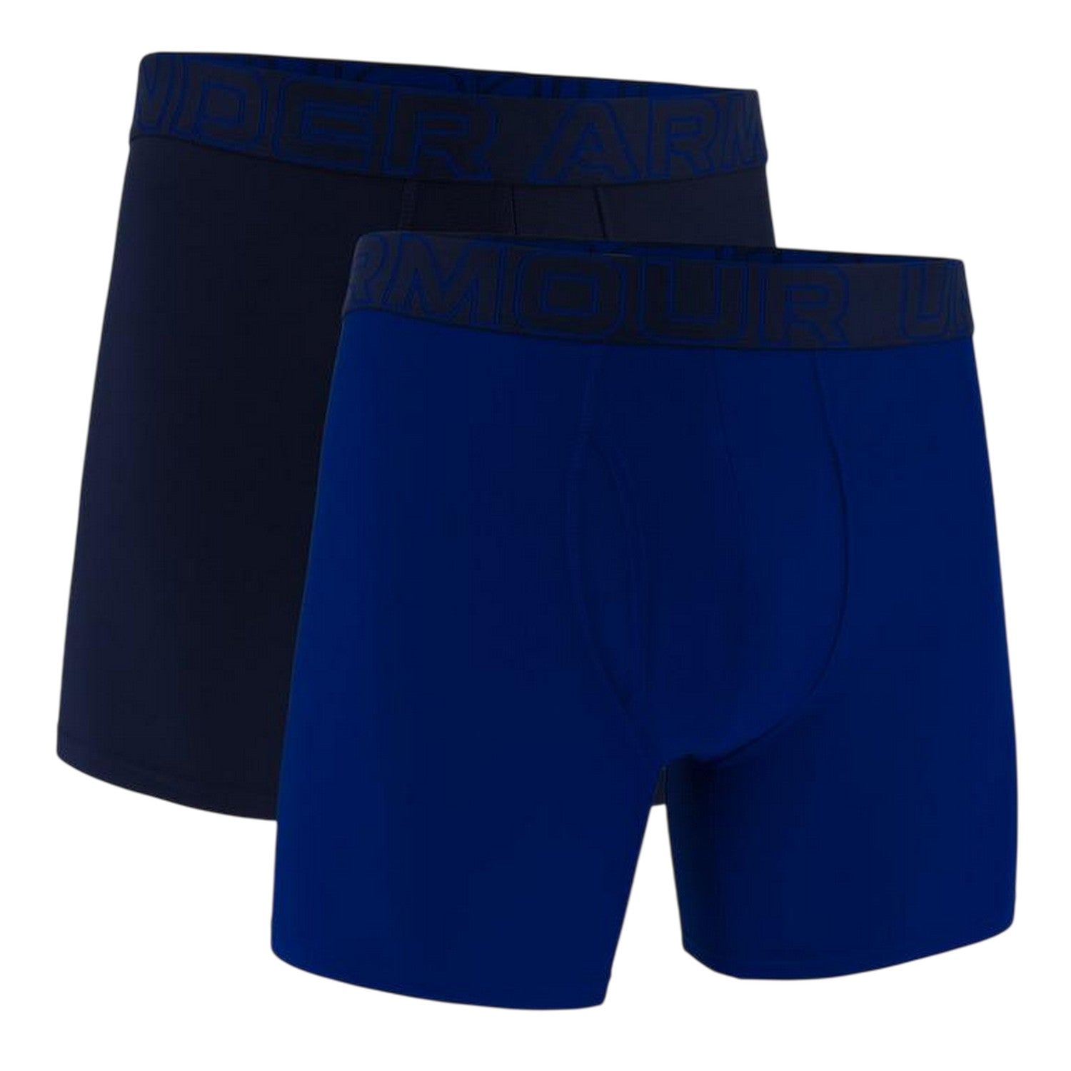Grey Blue Marl - Front - Under Armour Mens Tech Boxer Briefs (Pack of 2)